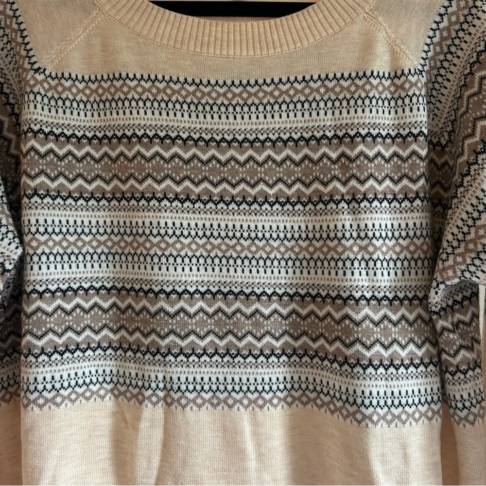 Fate Clairina Textured Knit Blush Pullover Sweater XL - Picture 2 of 6